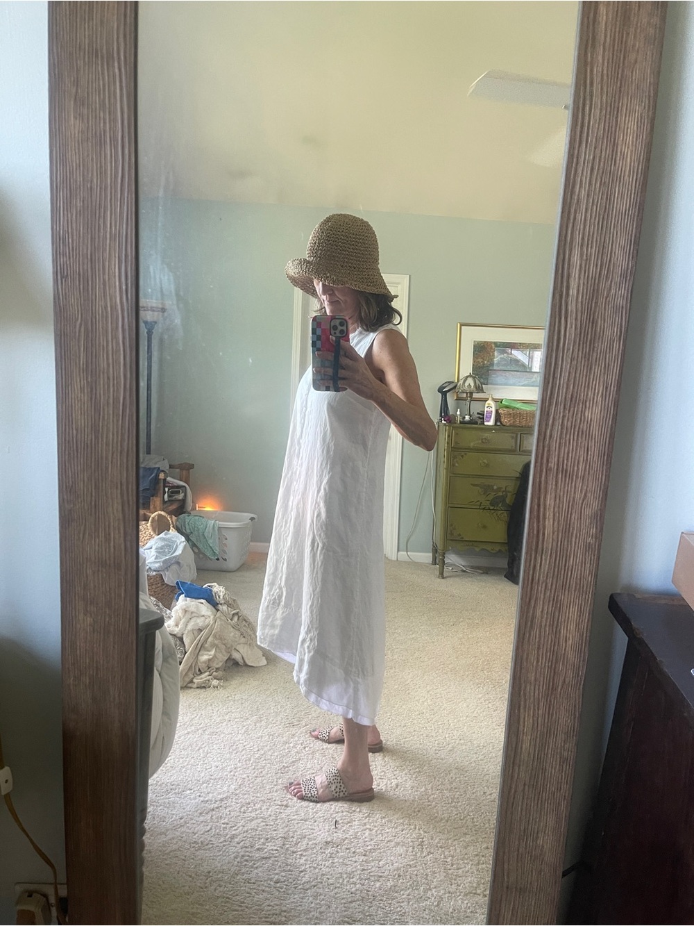 J. Jill White Sleeveless Midi Dress - Picture 8 of 8